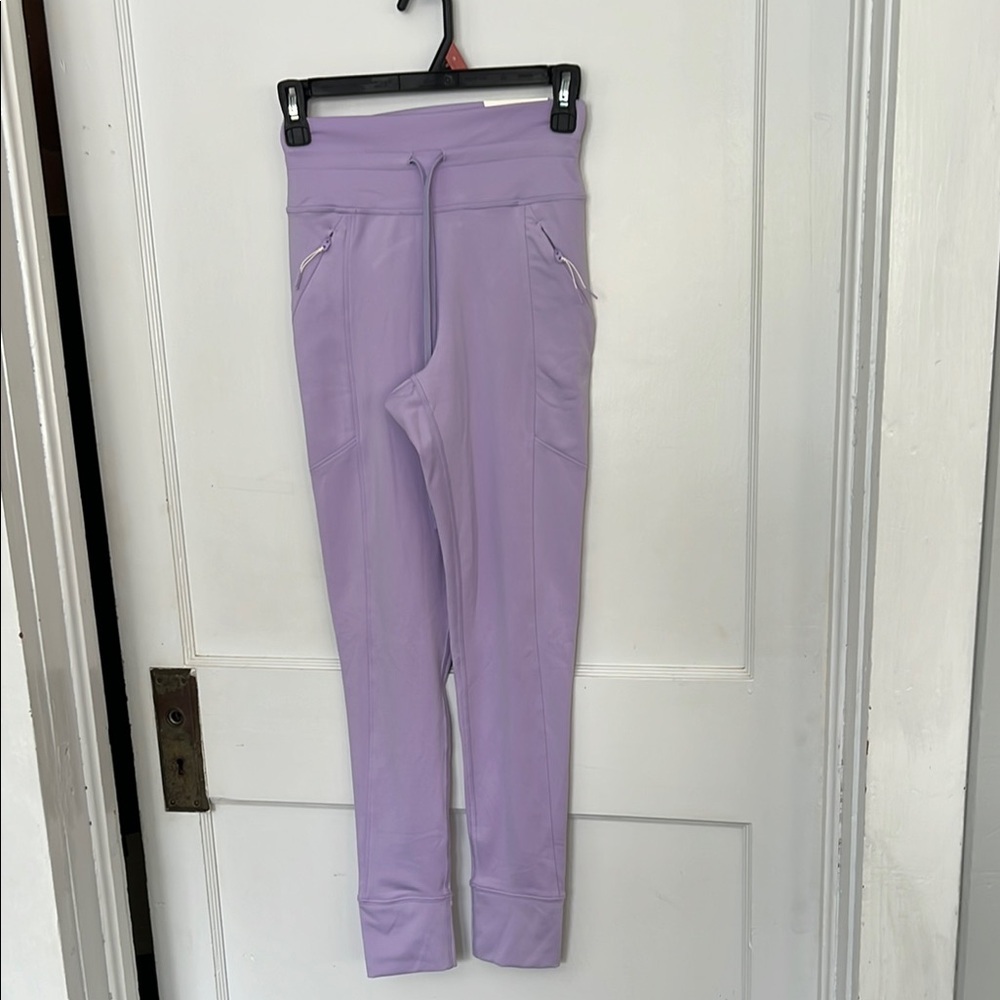 Lavender High-Waisted  Joggers